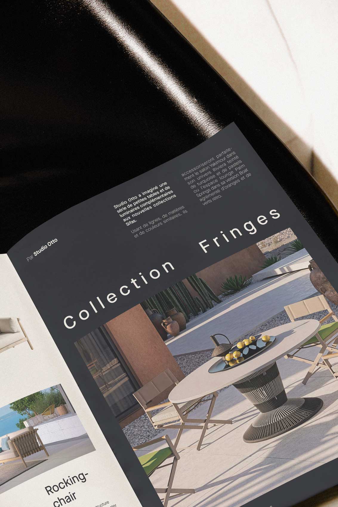 Print design project preview by Luna Annese — Sifas catalogue editorial layout