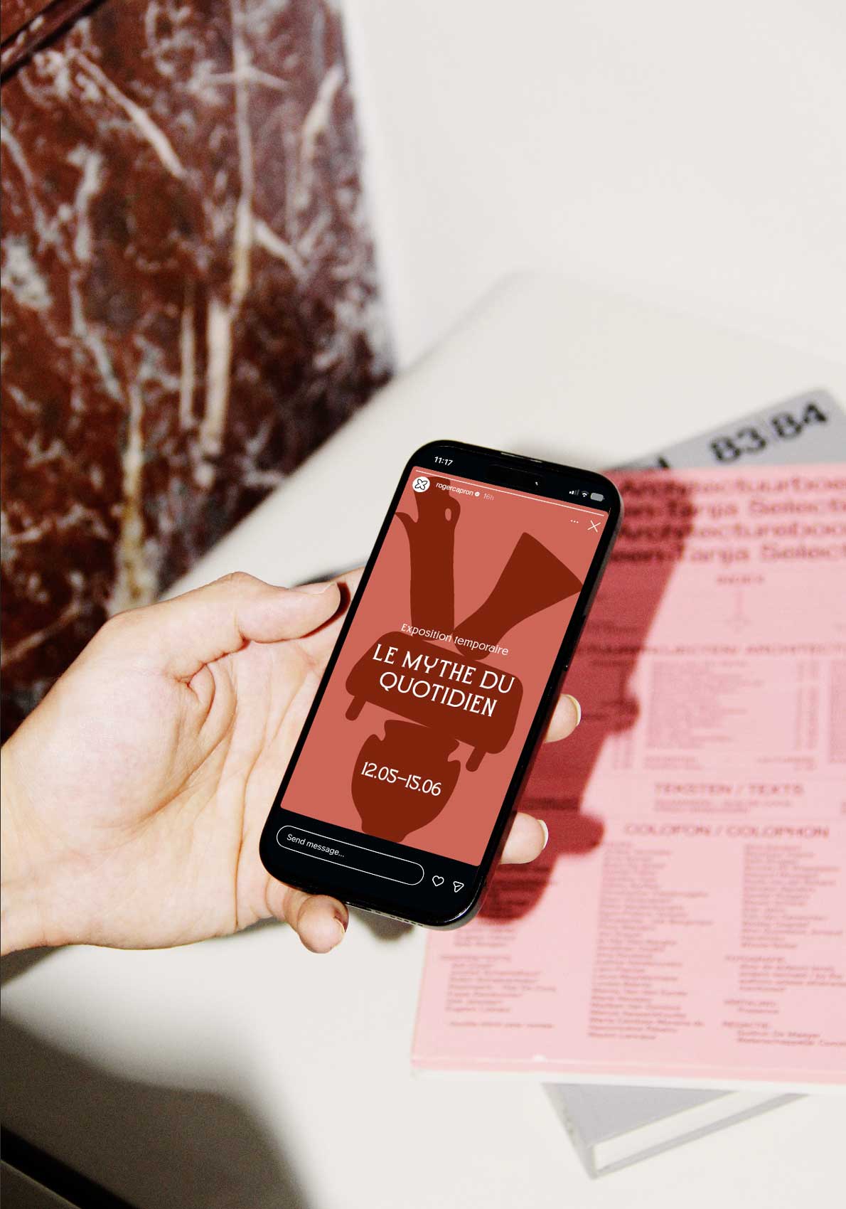 Motion and digital design project preview by Luna Annese — Stories Roger Capron Gallery